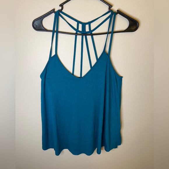 Express Tops - EXPRESS one eleven strappy tank, blue, NWT size small